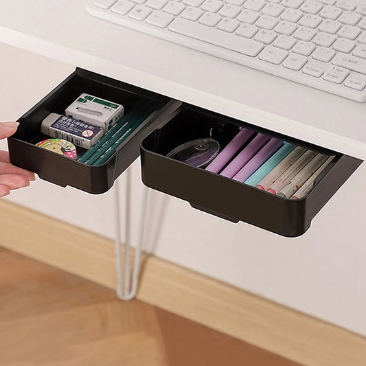 Self-Adhesive Under Desk Storage Drawer