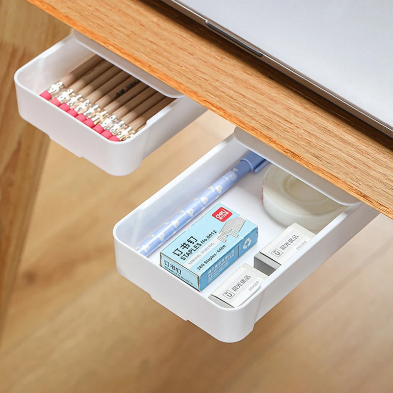 Self-Adhesive Under Desk Storage Drawer