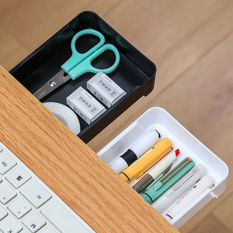 Self-Adhesive Under Desk Storage Drawer